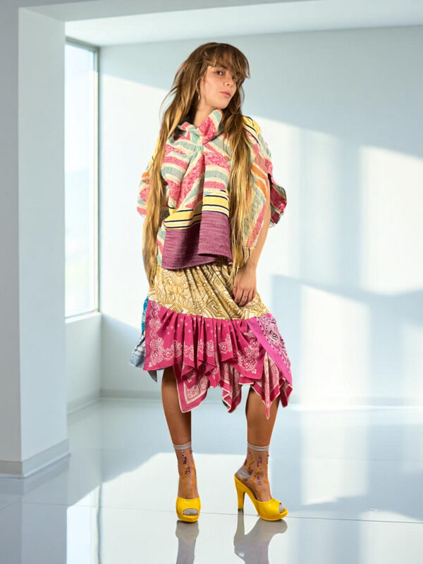 Lips Print Maxi Skirt Red Pink Lips Print Maxi Skirt Red Pink