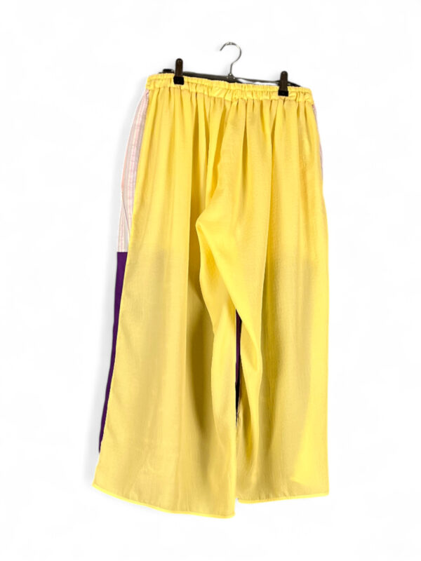 Purple Yellow Bandana Pants Creative Patchwork Purple Yellow Bandana Pants Creative Patchwork