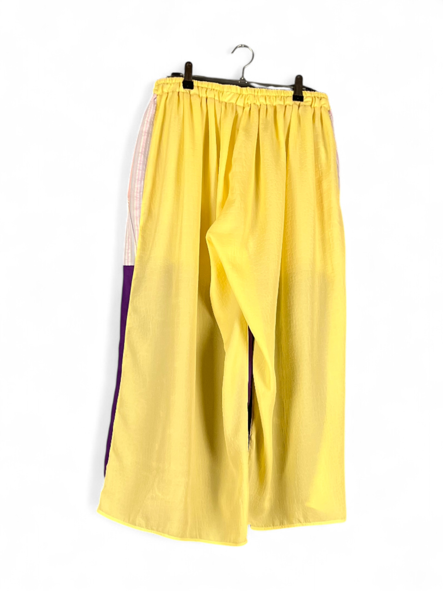 Purple Yellow Bandana Pants Creative Patchwork Purple Yellow Bandana Pants Creative Patchwork