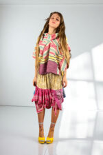 Lips Print Maxi Skirt Red Pink Lips Print Maxi Skirt Red Pink