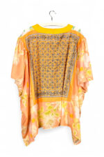Floral Patchwork Orange Bloom Top Floral Patchwork Orange Bloom Top