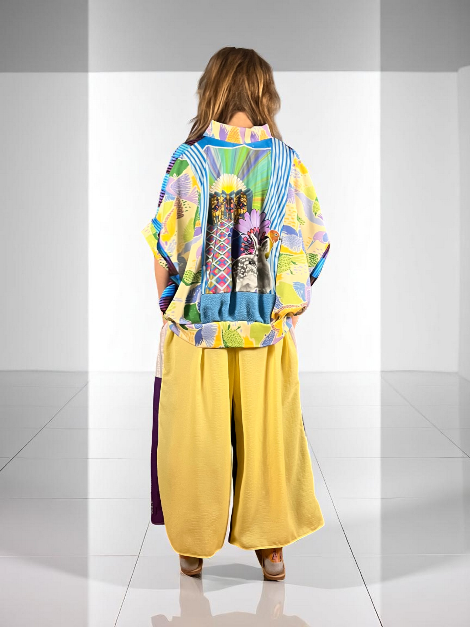 Graphic Collage Pants Multicolor Graphic Collage Pants Multicolor