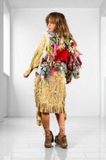 Upcycled Rag Sculpture Bolero Multicolor Upcycled Rag Sculpture Bolero Multicolor