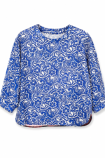 Blue Floral Top with Sunset Back Print Blue Floral Top with Sunset Back Print