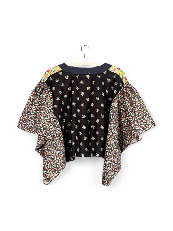 Floral Patchwork Orange Bloom Top Floral Patchwork Orange Bloom Top