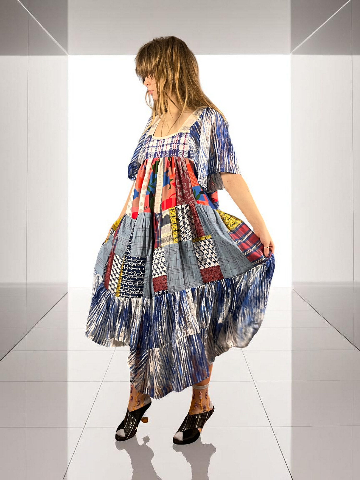 Creative Patchwork Deer Dress Creative Patchwork Deer Dress