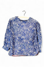 Blue Floral Top with Sunset Back Print Blue Floral Top with Sunset Back Print