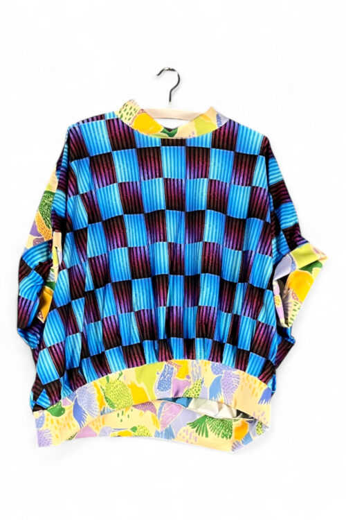 Graphic Forest Animal Top Blue Multicolor Graphic Forest Animal Top Blue Multicolor