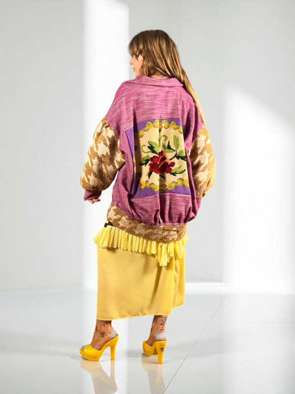 Floral Patchwork Dress Blue Bandana Front Floral Patchwork Dress Blue Bandana Front