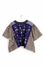 Floral Patchwork Orange Bloom Top Floral Patchwork Orange Bloom Top