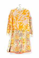 Patchwork Print Dress Yellow Garden Fantasy Patchwork Print Dress Yellow Garden Fantasy