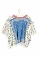 Floral Patchwork Orange Bloom Top