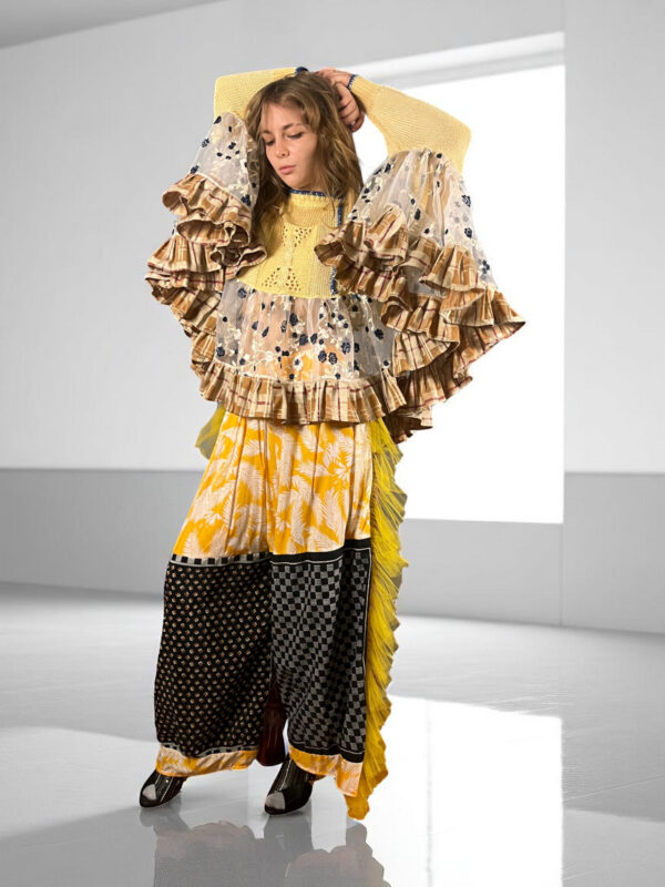 Graphic Collage Pants Multicolor Graphic Collage Pants Multicolor