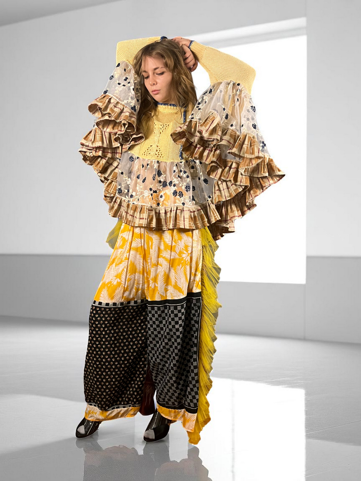 Graphic Collage Pants Multicolor Graphic Collage Pants Multicolor