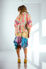 Lips Print Maxi Skirt Red Pink Lips Print Maxi Skirt Red Pink