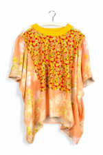 Floral Patchwork Orange Bloom Top Floral Patchwork Orange Bloom Top