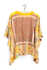 Floral Patchwork Orange Bloom Top