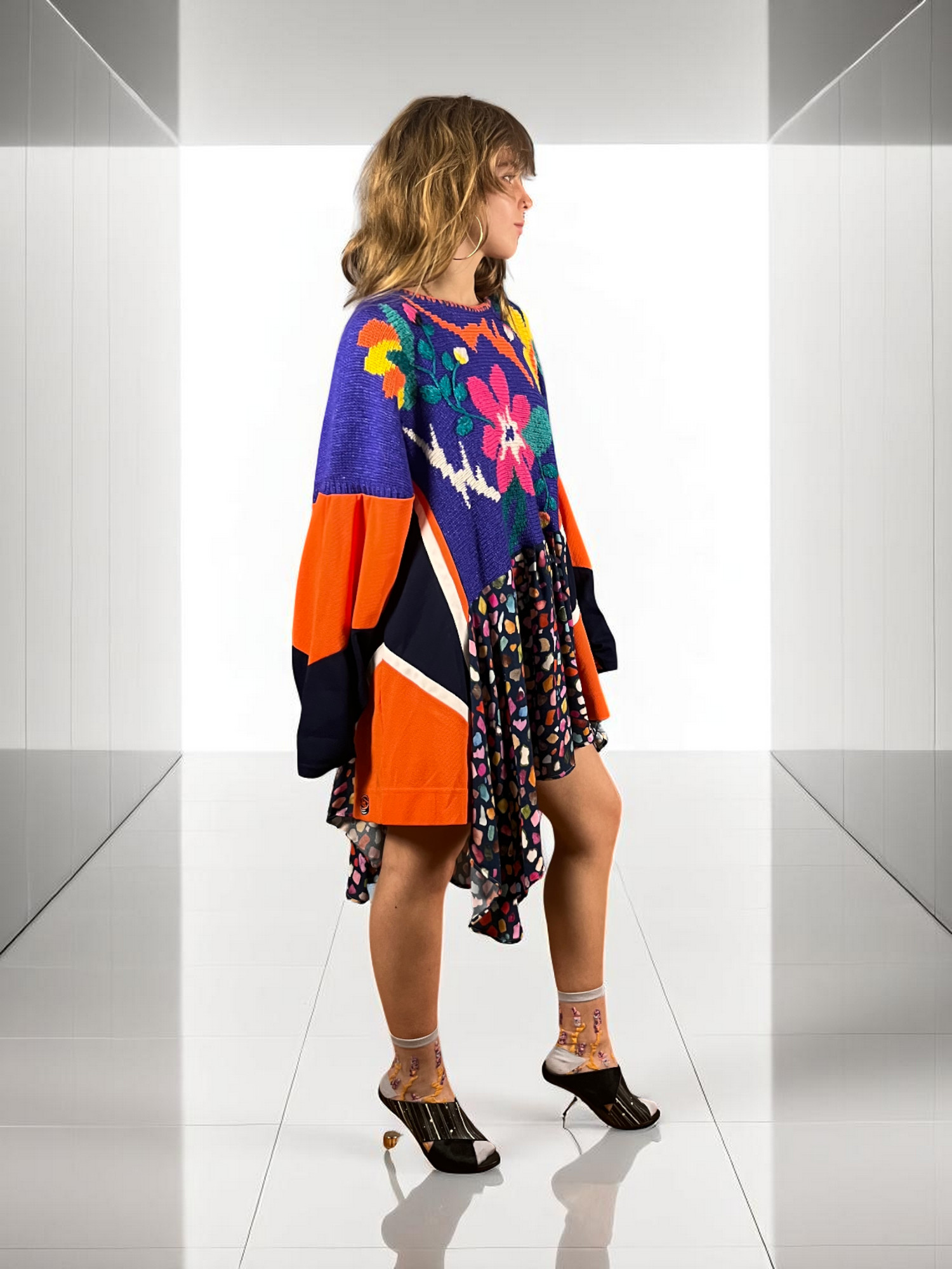 Bandana Patchwork Top in Blue and Floral Mix Bandana Patchwork Top in Blue and Floral Mix