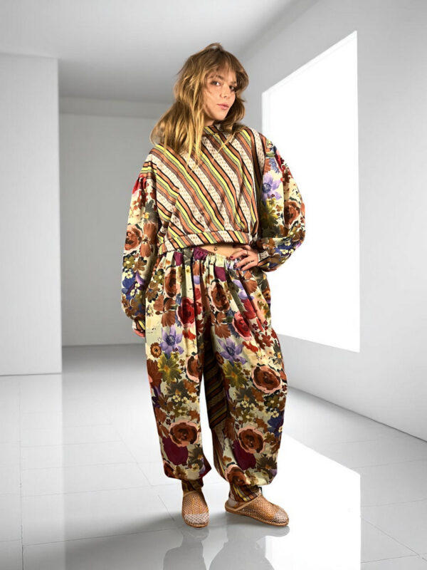 Bandana Patchwork Top in Blue and Floral Mix Bandana Patchwork Top in Blue and Floral Mix