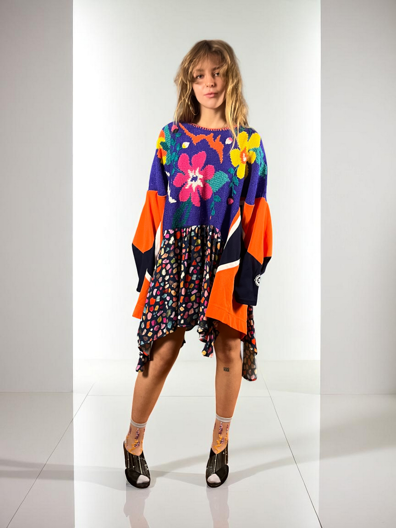 Bandana Patchwork Top in Blue and Floral Mix Bandana Patchwork Top in Blue and Floral Mix