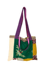 Upcycled Patchwork Tote Bag Multicolor Upcycled Patchwork Tote Bag Multicolor
