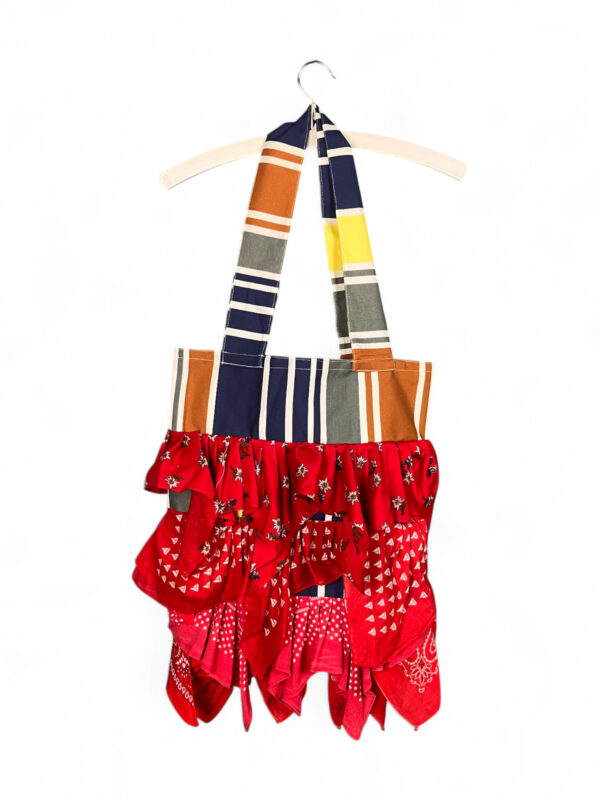 Red Bandana Ruffle Tote Bag Red Bandana Ruffle Tote Bag