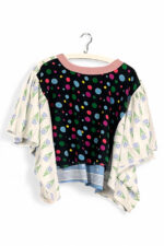 Floral Patchwork Orange Bloom Top