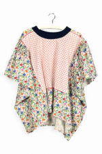 Floral Patchwork Orange Bloom Top Floral Patchwork Orange Bloom Top