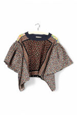 Floral Patchwork Orange Bloom Top Floral Patchwork Orange Bloom Top