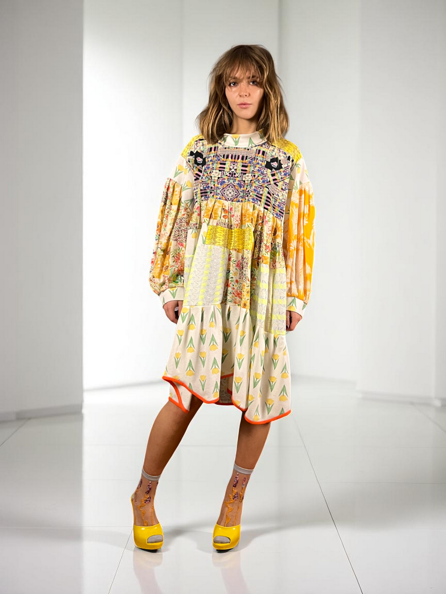 Creative Patchwork Deer Dress Creative Patchwork Deer Dress