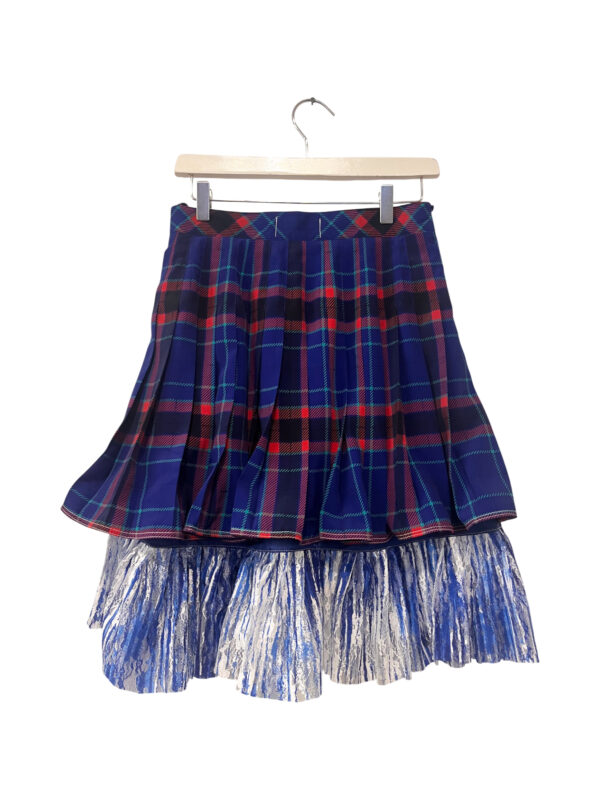 Blue Tartan Layered Skirt Blue Tartan Layered Skirt