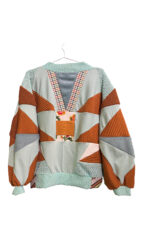 Mint Rust Patchwork Sweatshirt