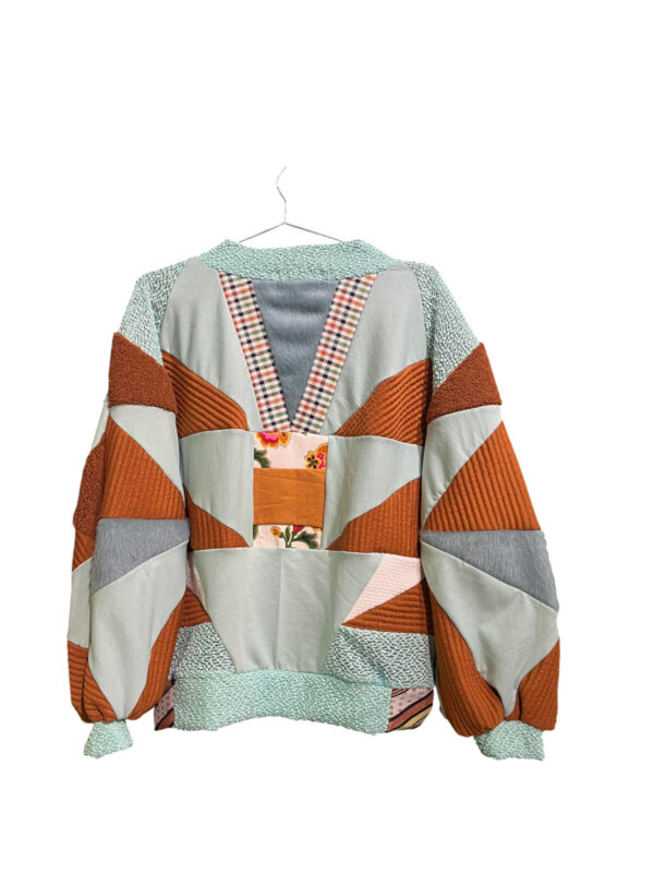 Mint Rust Patchwork Sweatshirt