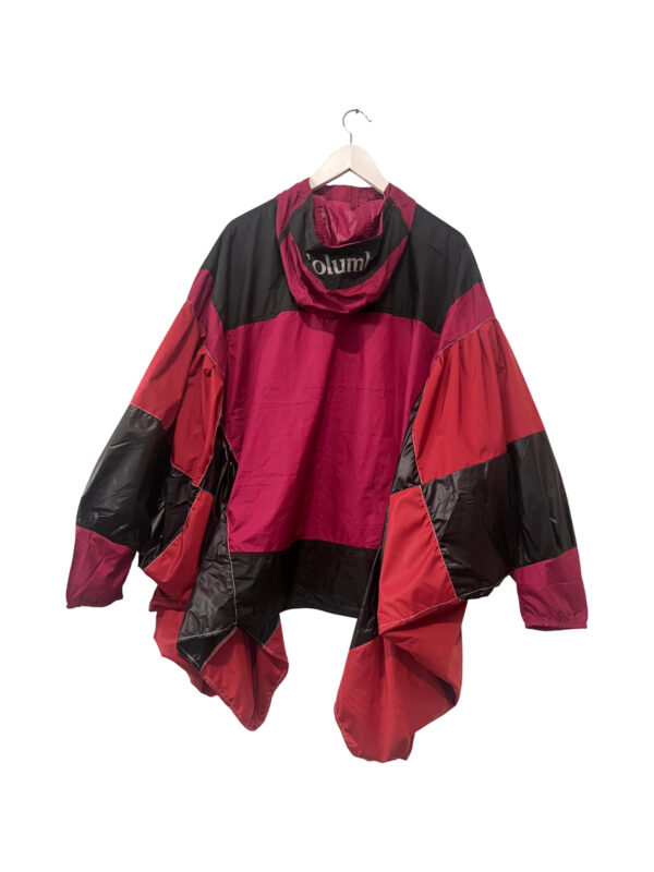 Framboise Black Reconstructed Windbreaker