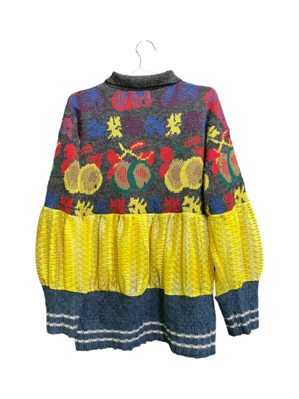 Folk Apple Patchwork Knit Sweater