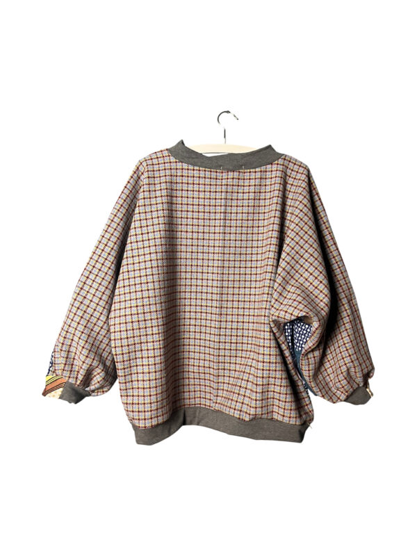 Lilac Patchwork Mosaic Sweatshirt Lilac Patchwork Mosaic Sweatshirt