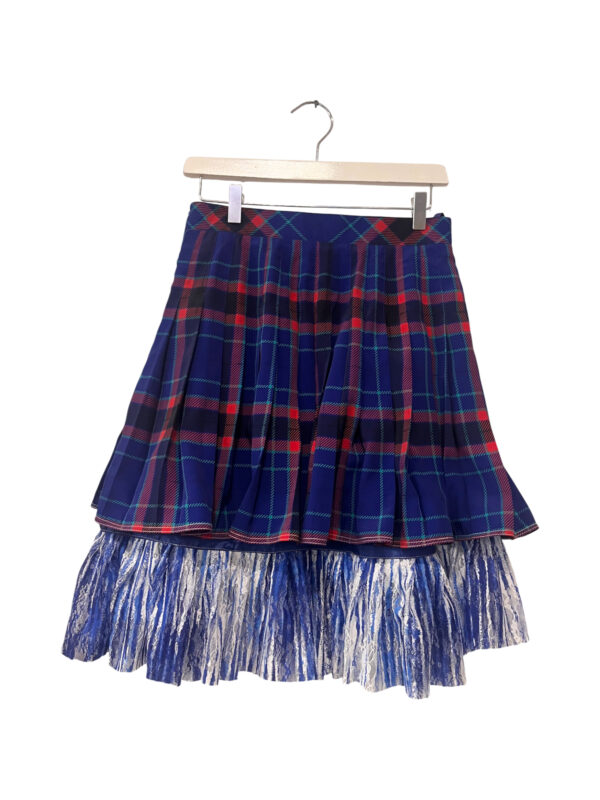 Blue Tartan Layered Skirt Blue Tartan Layered Skirt