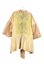 Beige Crochet Kimono Jacket Beige Crochet Kimono Jacket