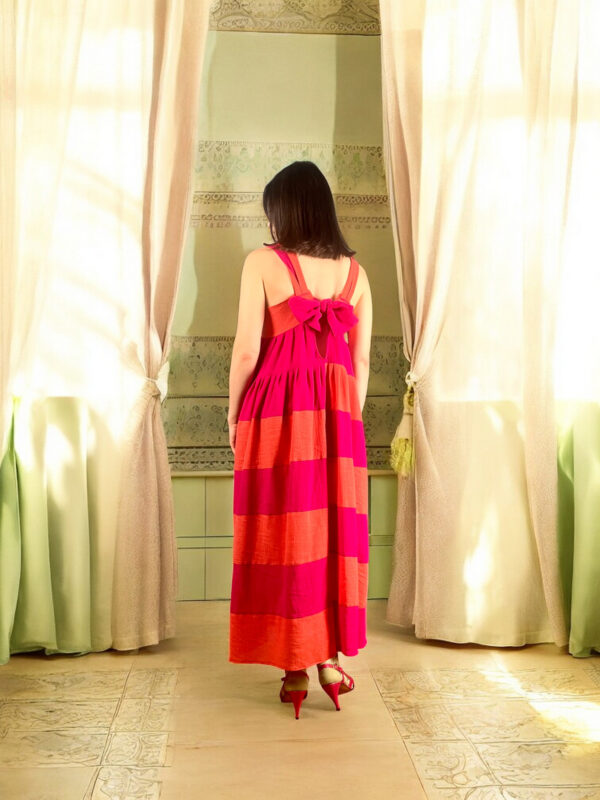 Pink and Orange Striped Maxi Dress Pink and Orange Striped Maxi Dress