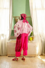 Pink Toile Floral Bow Jacket