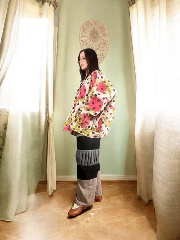 Floral Polka Dot Kimono Jacket Floral Polka Dot Kimono Jacket