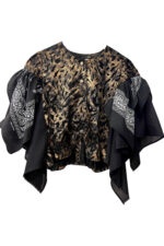 Bronze Bandana Ruffle Top