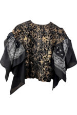 Bronze Bandana Ruffle Top