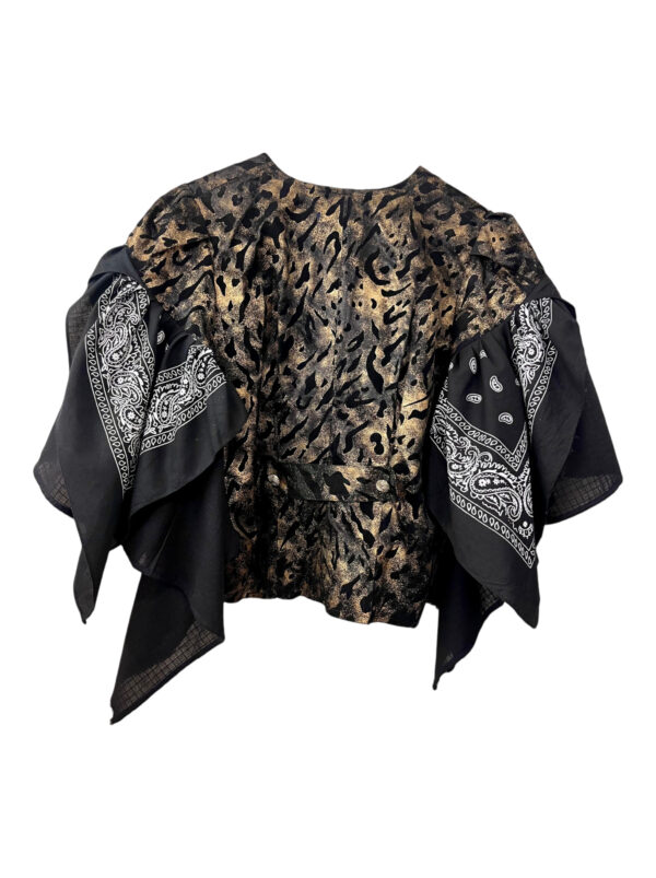 Bronze Bandana Ruffle Top
