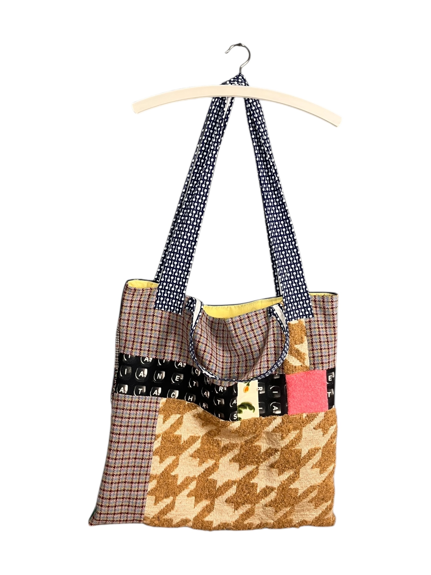 Upcycled Tote Bag Folk Embroidery Mix Upcycled Tote Bag Folk Embroidery Mix