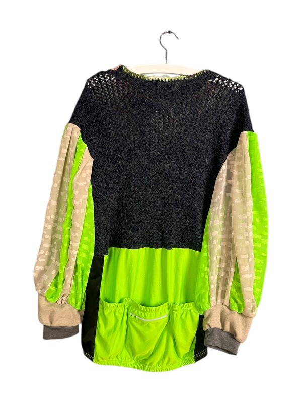 Argyle Knit and Neon Green Sports Top Argyle Knit and Neon Green Sports Top