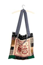 Upcycled Tote Bag Folk Embroidery Mix Upcycled Tote Bag Folk Embroidery Mix