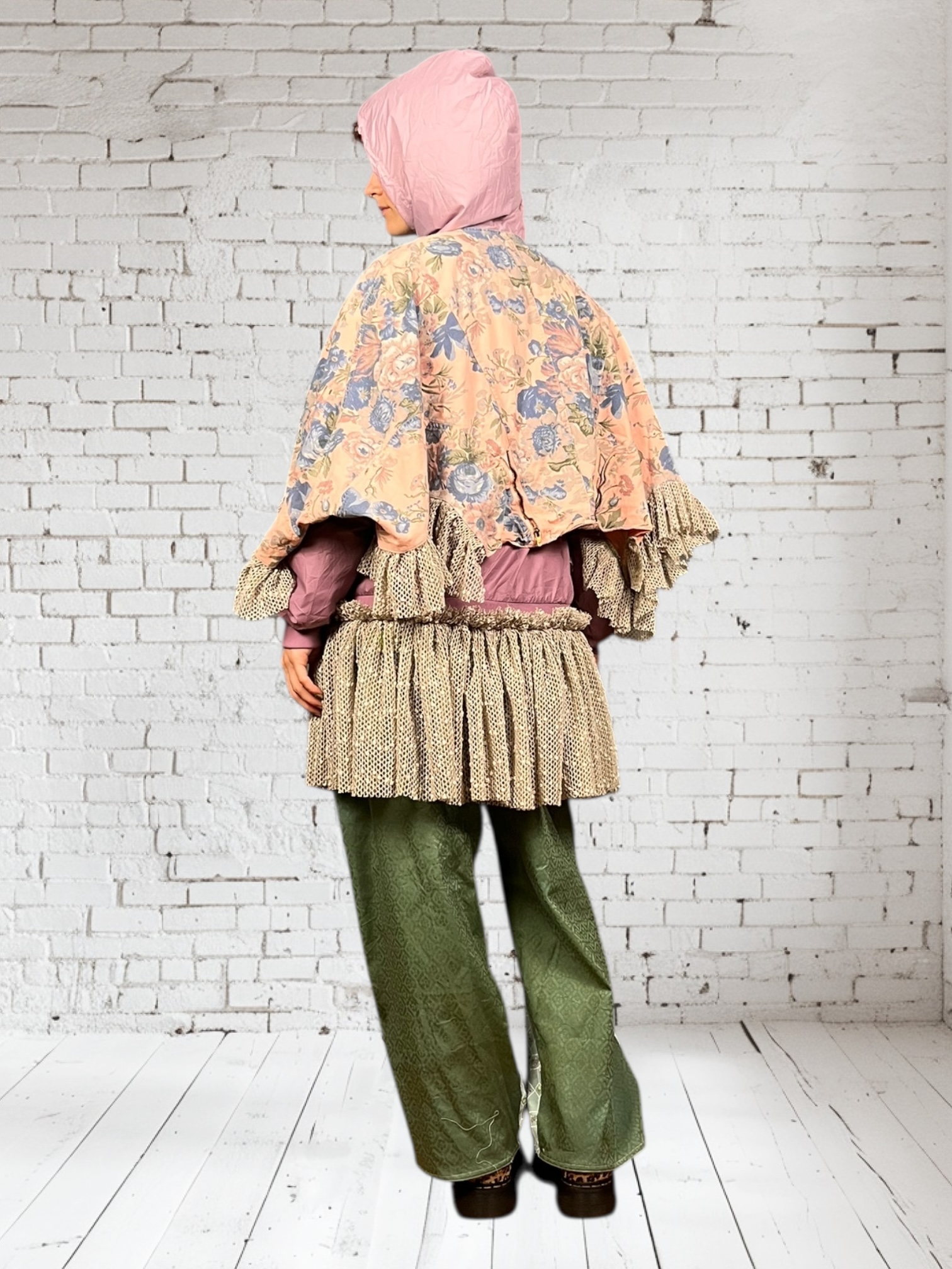 Sage Green Ruffle Parka Jacket Sage Green Ruffle Parka Jacket