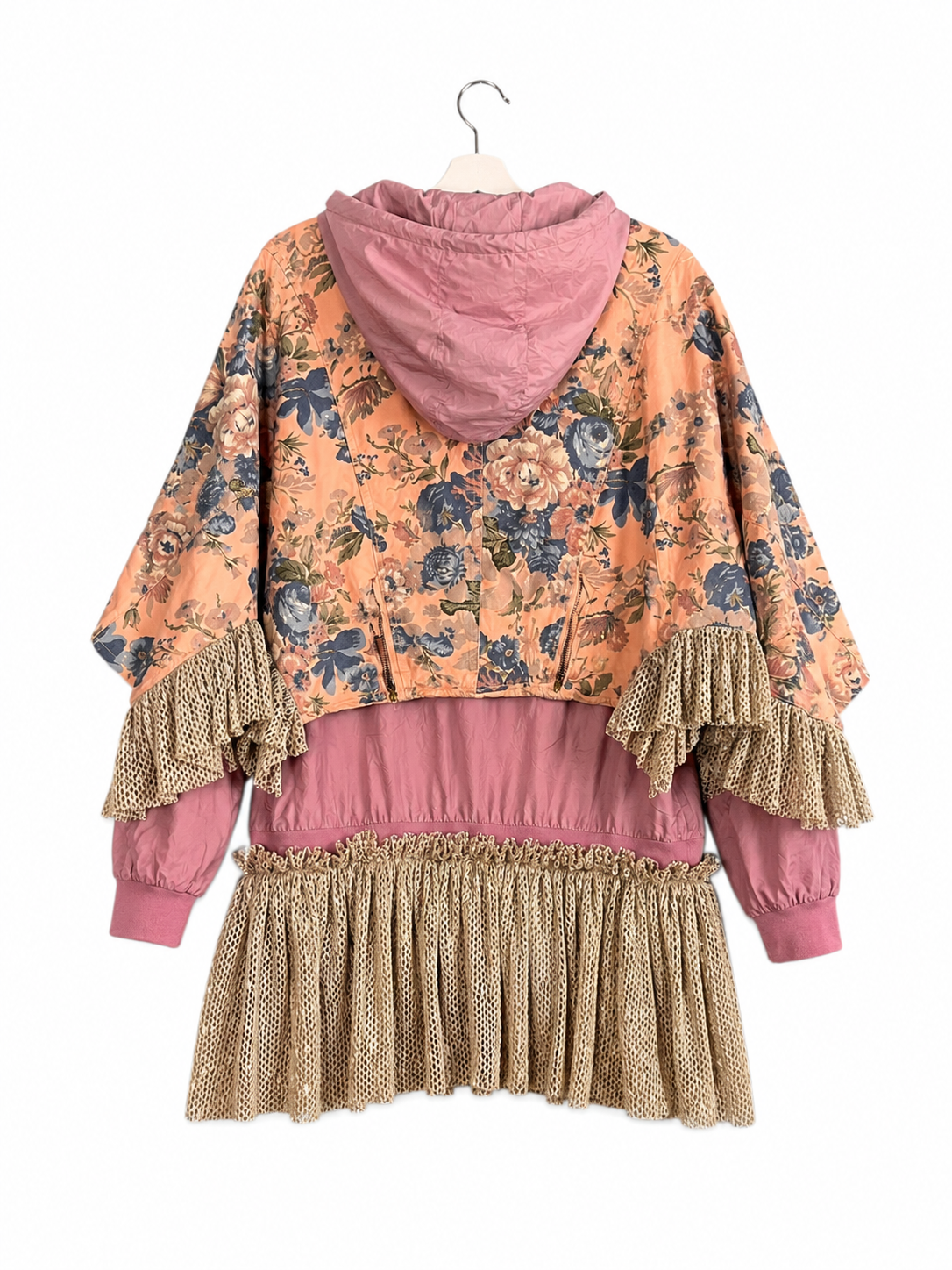 Pink Floral Patchwork Jacket Pink Floral Patchwork Jacket