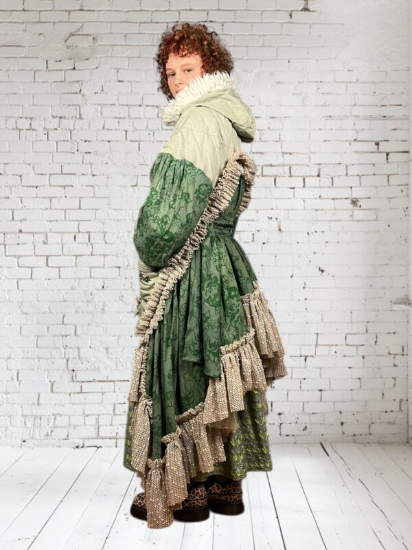 Sage Green Ruffle Parka Jacket Sage Green Ruffle Parka Jacket